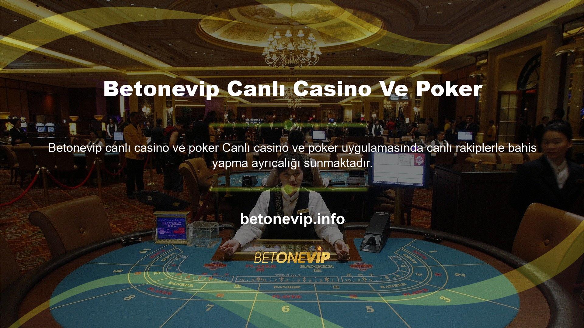 Anlık işlem sayesinde gerçek casino heyecanı içinde bahis oynayabilirsiniz
